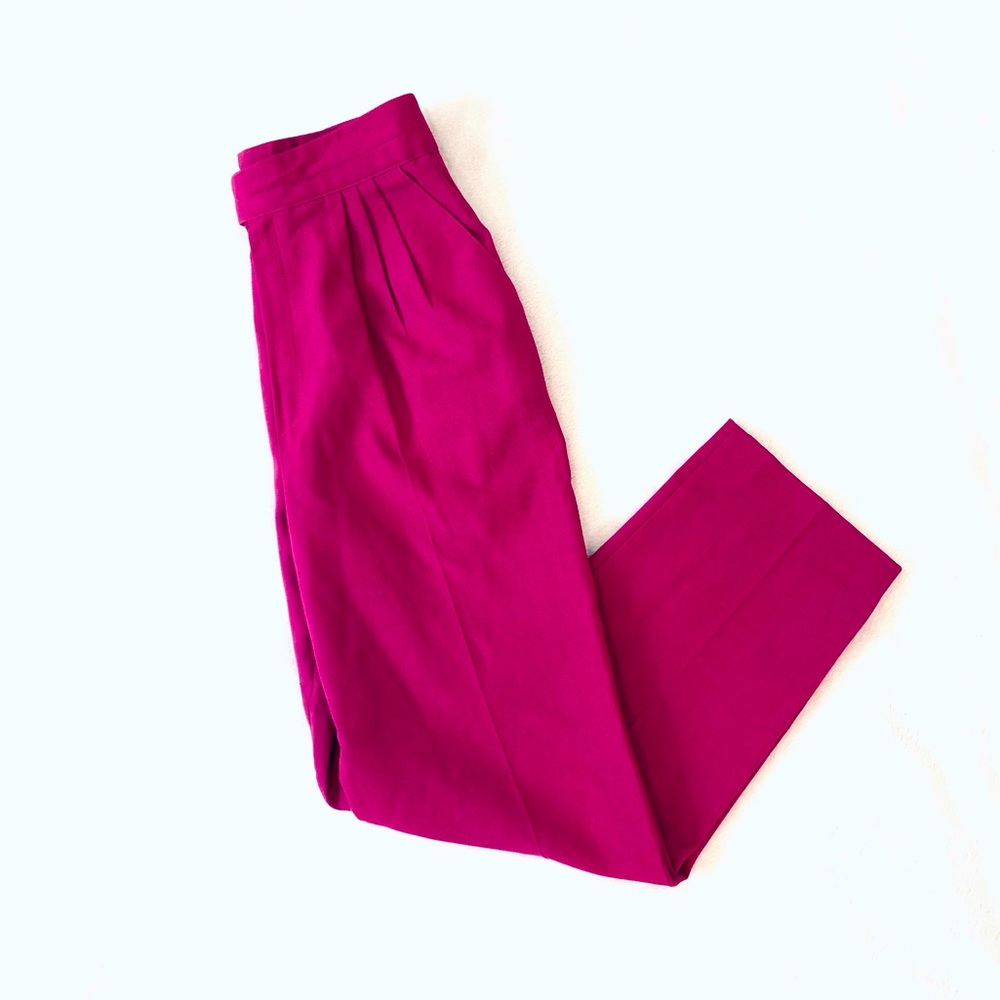 Vintage Women’s Pink High Waisted Trouser Pants